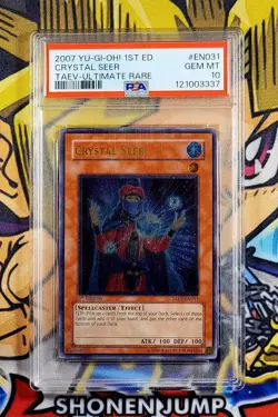 Yu-Gi-Oh! CRYSTAL SEER 1st Ed Tactical Evolution TAEV-EN031 PSA 10 Ultimate Rare - Image 1