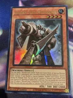 Yu-Gi-Oh! TCG Ancient Gear Commander MP25-EN179 Ultra Rare Yugioh NM/M - Image 1