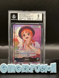 One Piece 2025 Promos #OP11041 ENG Nami L M Whole Cake Island ARC BGS 9 - Image 1