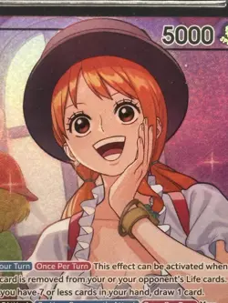 One Piece 2025 Promos #OP11041 ENG Nami L M Whole Cake Island ARC BGS 9 - Image 2