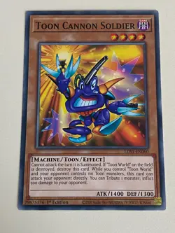 Yugioh - Toon Cannon Soldier x 3 - 1st Edition NM - Plus Free Holographic Card - Image 3