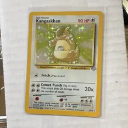 Pokemon Kangaskhan 5/64 Jungle Holo Rare Basic 90HP English Card - Image 1