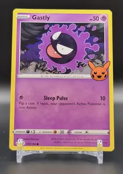 Gastly 055/198 Non Holo Trick or Trade Halloween Pokemon Card - Image 1