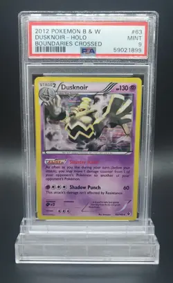 POKEMON PSA 9 MINT Dusknoir HOLO 63/149 B&W BOUNDARIES CROSSED 2012 Black White - Image 1