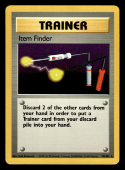 Pokemon TCG Item Finder Base Set 74/102 Regular Unlimited Rare NM - Image 1