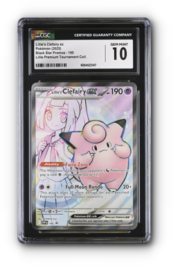 POKEMON Lillie's Clefairy ex 195 Sv: Scarlet & Violet Promo Cards Holo CGC 10 - Image 1