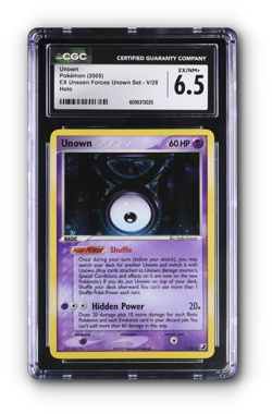 POKEMON 2005 Unown (V) V/28 Unseen Forces Holo - CGC 6.5 - Image 1
