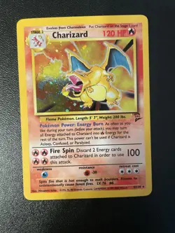 Mouth Swirl 💫 Base Set 2 Charizard Holo Pokemon TCG Very Clean - Image 1