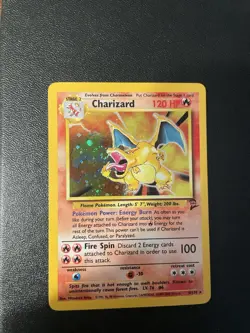 Mouth Swirl 💫 Base Set 2 Charizard Holo Pokemon TCG Very Clean - Image 2