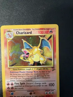 Mouth Swirl 💫 Base Set 2 Charizard Holo Pokemon TCG Very Clean - Image 4