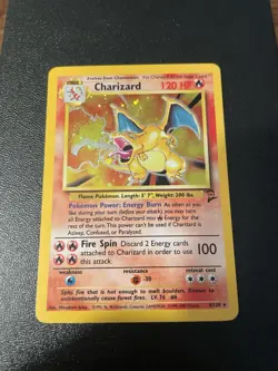 Mouth Swirl 💫 Base Set 2 Charizard Holo Pokemon TCG Very Clean - Image 5