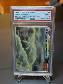 PSA 9 1999 Topps Pokemon Movie Edition The Future Looks Bright #41 - Image 1