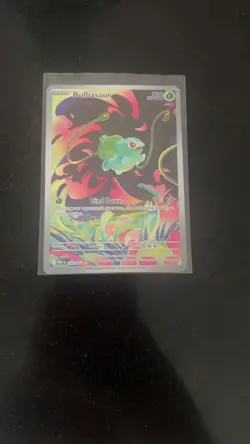 Pokemon TCG Bulbasaur 133/132 Me01: Mega Evolution Illustration Rare Holo 80 HP - Image 1