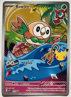 Rowlet 043 | First Partner | Illustration Rare | Black Star Promo | Pokemon TCG - Image 1