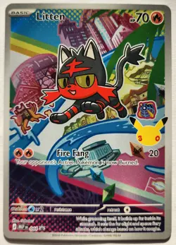 Litten 044 | First Partner | Illustration Rare | Black Star Promo | Pokemon TCG - Image 1