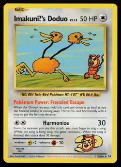 ImakuniU's Doduo 112/108 Secret Rare Evolutions Pokemon NM - Image 1