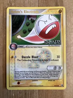 Holon's Electrode 21/113 EX Delta Species Reverse Holo Stamped Rare Pokemon LP - Image 1