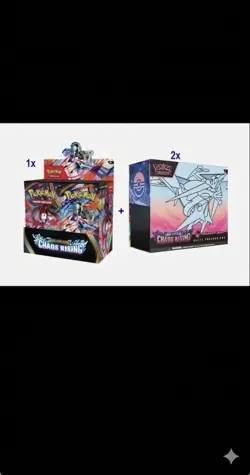 Pokemon Center Chaos Rising ETB 2x + Chaos Rising Booster Box PRESALE - Image 1