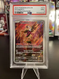 2024 Pokemon Shrouded Fable Fezandipiti Illustration Rare PSA 9 Mint #73 - Image 1