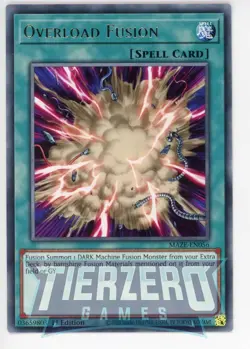 Yugioh Overload Fusion MAZE-EN056 Rare 1st Edition Near Mint - Image 1