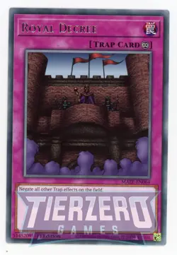 Yugioh Royal Decree MAZE-EN064 Rare 1st Edition Near Mint - Image 1