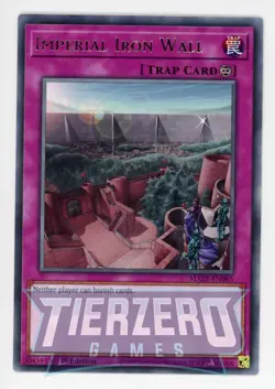 Yugioh Imperial Iron Wall MAZE-EN065 Rare 1st Edition Near Mint - Image 1