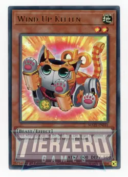 Yugioh Wind-Up Kitten MAZE-EN041 Ultra Rare 1st Edition Near Mint - Image 1