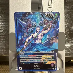 Bandai Enel OP15-058 Special Regular Leader Card One Piece CCG - Image 1