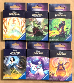 Disney Lorcana Deck Sleeves Lot Of 6 NIP (65 Card Sleeves Per Box) - Image 3