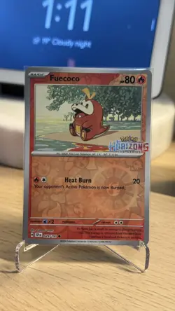 Fuecoco 029/191 Horizons Stamp Surging Sparks Pokemon TCG Card Promo - Image 1