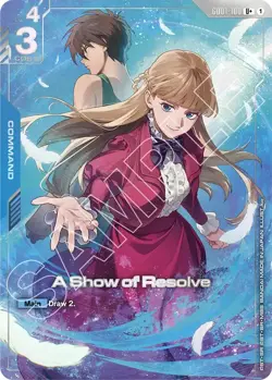 Gundam Card Game A Show of Resolve Alt Art GD01-100 U+ Premium Accessory PB01 - Image 1