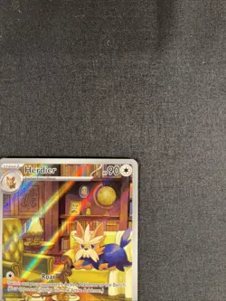 Herdier 155/086 AR White Flare SV Illustration Rare Pokemon Card NM - Image 4