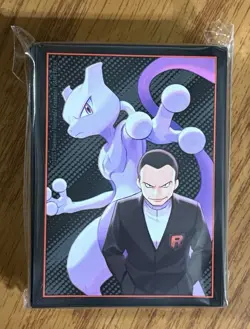 Pokemon TCG Destined Rivals ETB Card Sleeves(65Ct) Mewtwo & Giovanni - Image 1