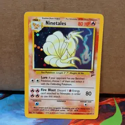Pokemon TCG Ninetales Base Set 2 Holo Unlimited Rare Card 13/130 LP Condition - Image 1