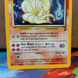 Pokemon TCG Ninetales Base Set 2 Holo Unlimited Rare Card 13/130 LP Condition - Image 3