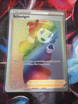 Schoolgirl Full Art 277/264 Rainbow Rare Fusion Strike Pokemon TCG Card - Image 1