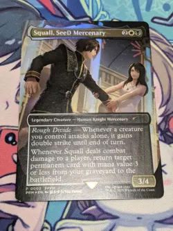 Squall, SeeD Mercenary Standard Showdown Promo Borderless FOIL Final Fantasy NM - Image 1