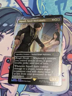 Squall, SeeD Mercenary Standard Showdown Promo Borderless FOIL Final Fantasy NM - Image 3