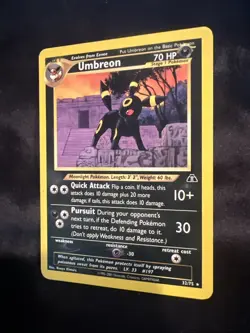 Pokemon Neo Discovery Umbreon TCG Card 32/75 Regular Rare - Image 3