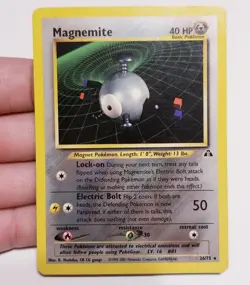 Pokemon TCG Magnemite ☆ RARE NEO DISCOVERY LP - Image 1