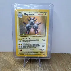 Pokemon Magneton 9/102 Base Set Holo Rare 60 HP English 1999 - Image 1