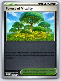 FOREST OF VITALITY 188/217 REVERSE HOLO ME: ASCENDED HEROES POKEMON NEAR MINT - Image 1