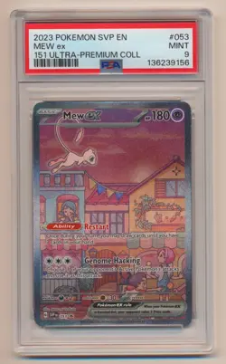 PSA 9 Pokemon Black Star Promo Mew EX SVP EN #053 MINT Condition!! - Image 1