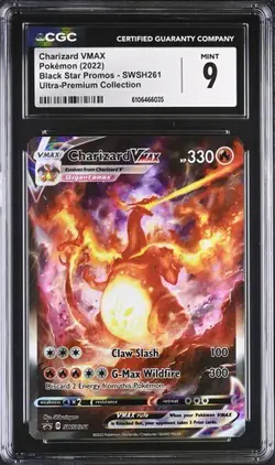 Pokemon Charizard VMAX | Englisch SWSH261 Promo | 9 PSA CGC - Image 1