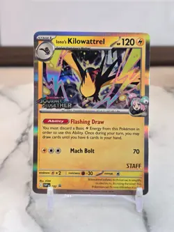 Pokemon TCG Iono's Kilowattrel (Prerelease) [Staff]Sv: Scarlet & Violet Promo NM - Image 1