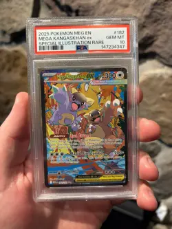 2025 Pokemon Meg EN Mega Kangaskhan ex Special Illustration Rare #182 PSA 10 - Image 1