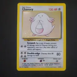 Chansey 3/102 Base Set Unlimited Holo NM Rare WOTC Pokemon TCG Vintage Single - Image 1