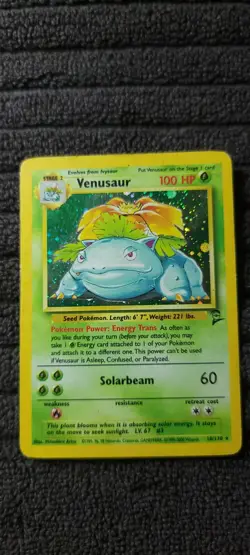 Pokemon - Venusaur - Base Set 2 - Holo Rare 18/130 - VINTAGE- NM-LP OBO - Image 1
