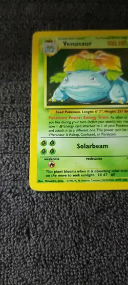 Pokemon - Venusaur - Base Set 2 - Holo Rare 18/130 - VINTAGE- NM-LP OBO - Image 5