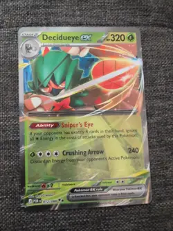 Decidueye EX 012/088 ME03 Perfect Order Holo Stage 2 Double Rare NM Pokemon TCG - Image 1